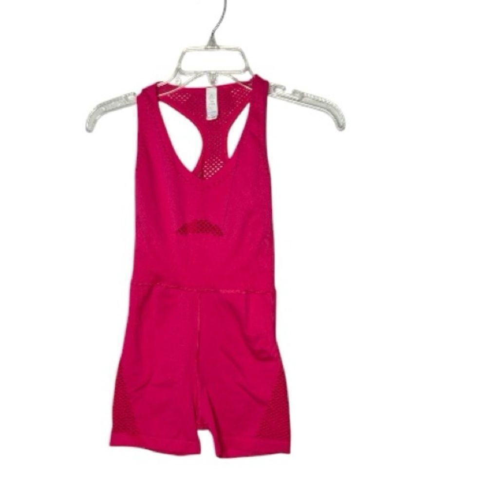 Aerie Hot Pink Mesh Jumpsuit. Size XS.